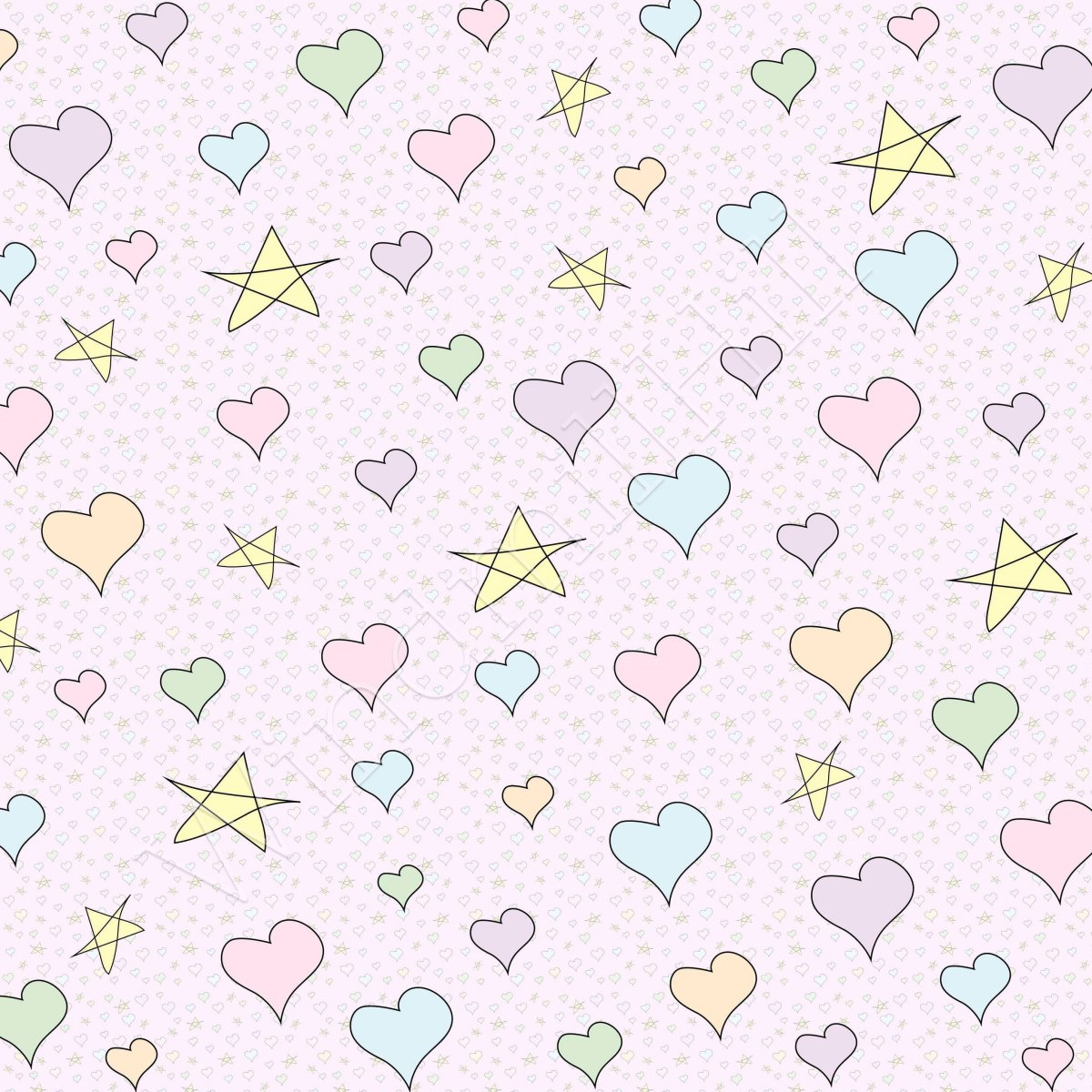 Фон для скрапбукинга сердечки