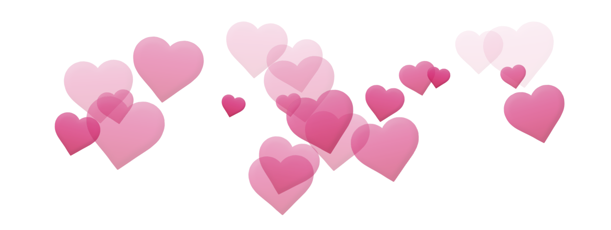 Розовое сердечко на белом фоне