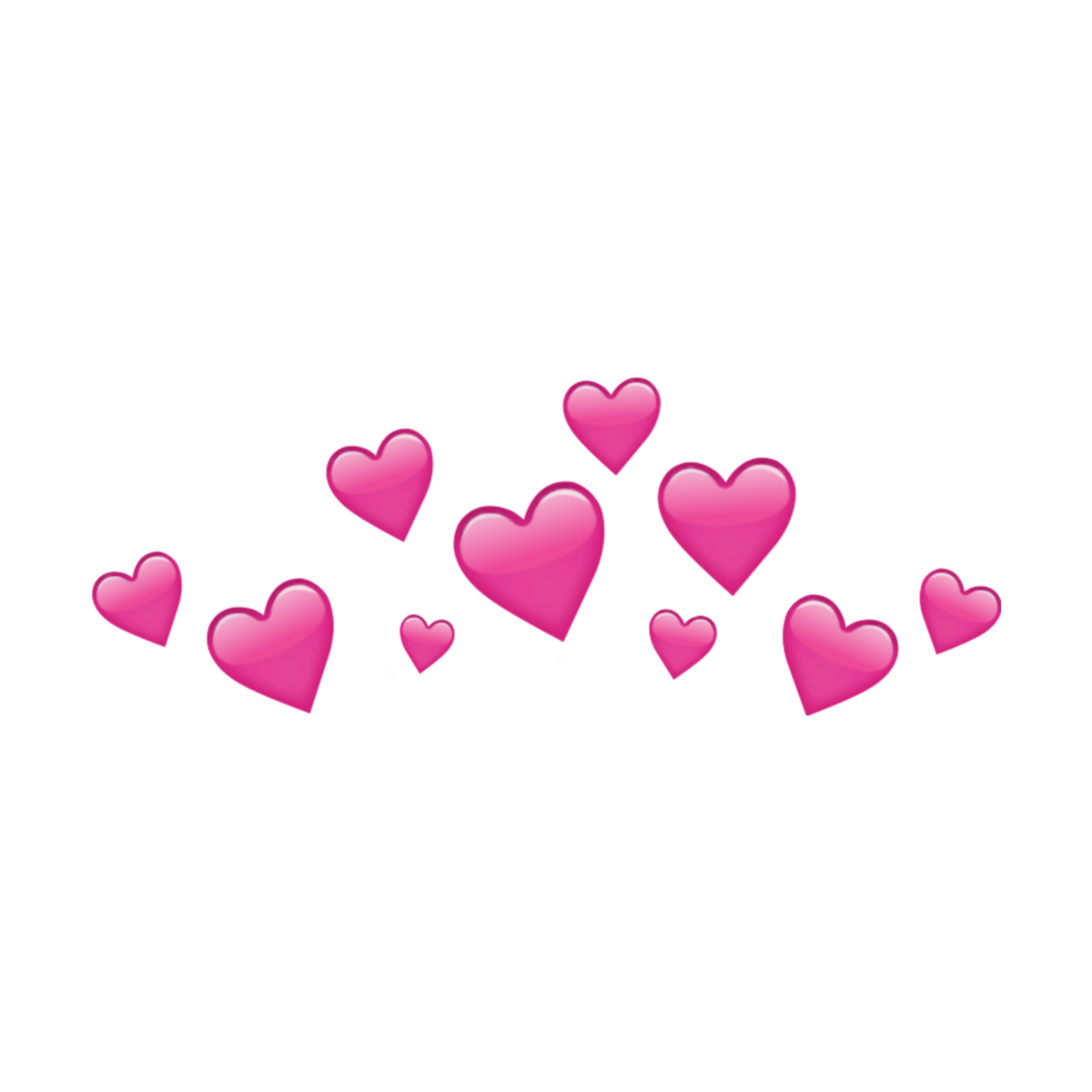 Сердечки над головой