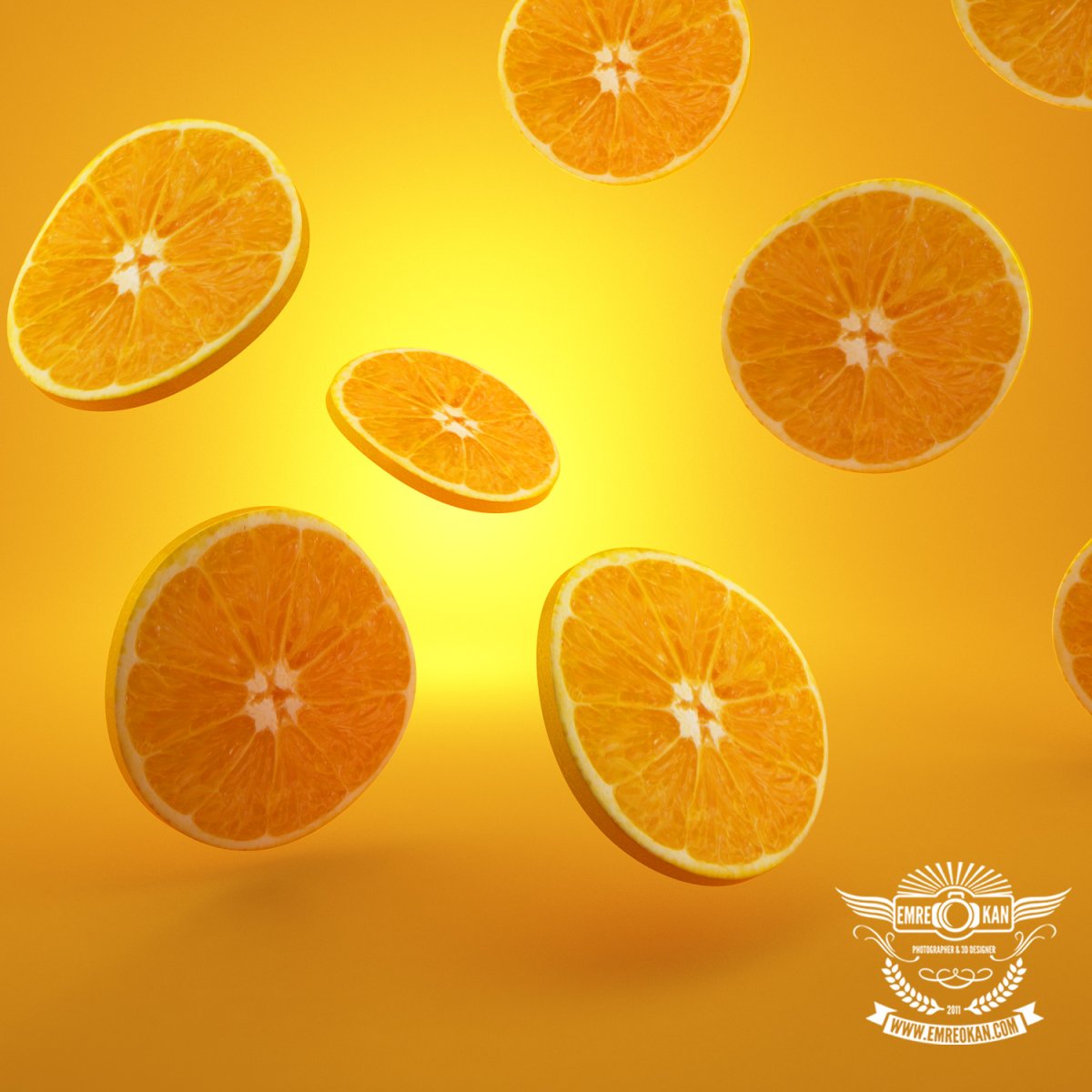 Оранжевые обои на рабочий стол