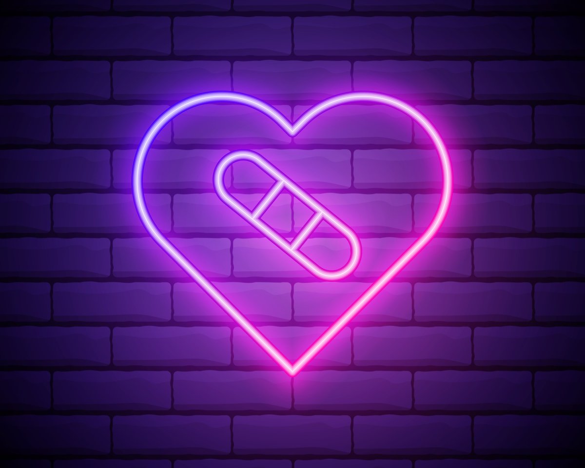 Сердце из неона