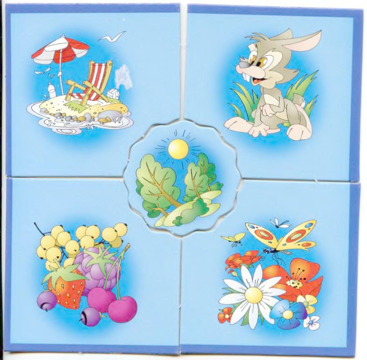 Пазлы лето для дошкольников