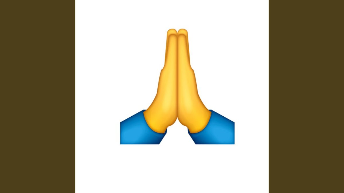 Обозначение смайликов сложенные ладони