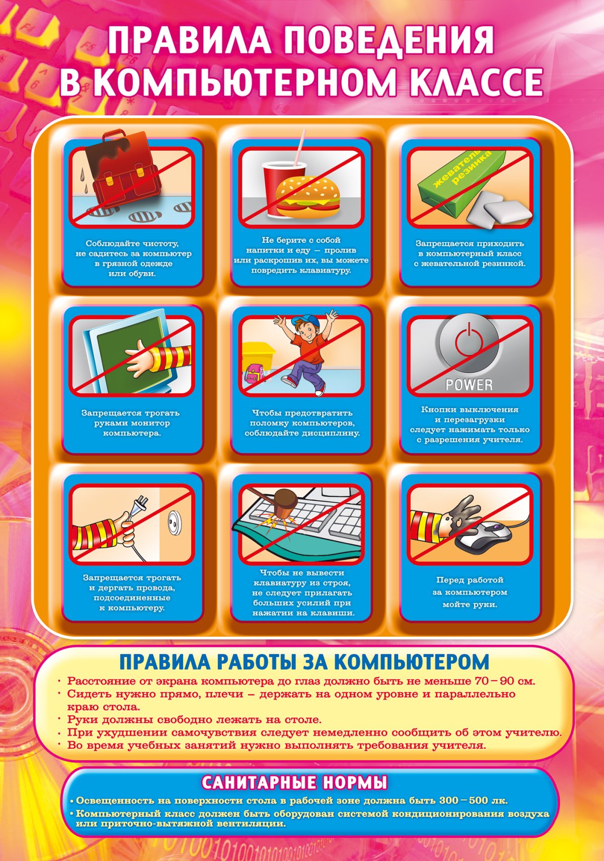 Правила поведения в кабинете информатики