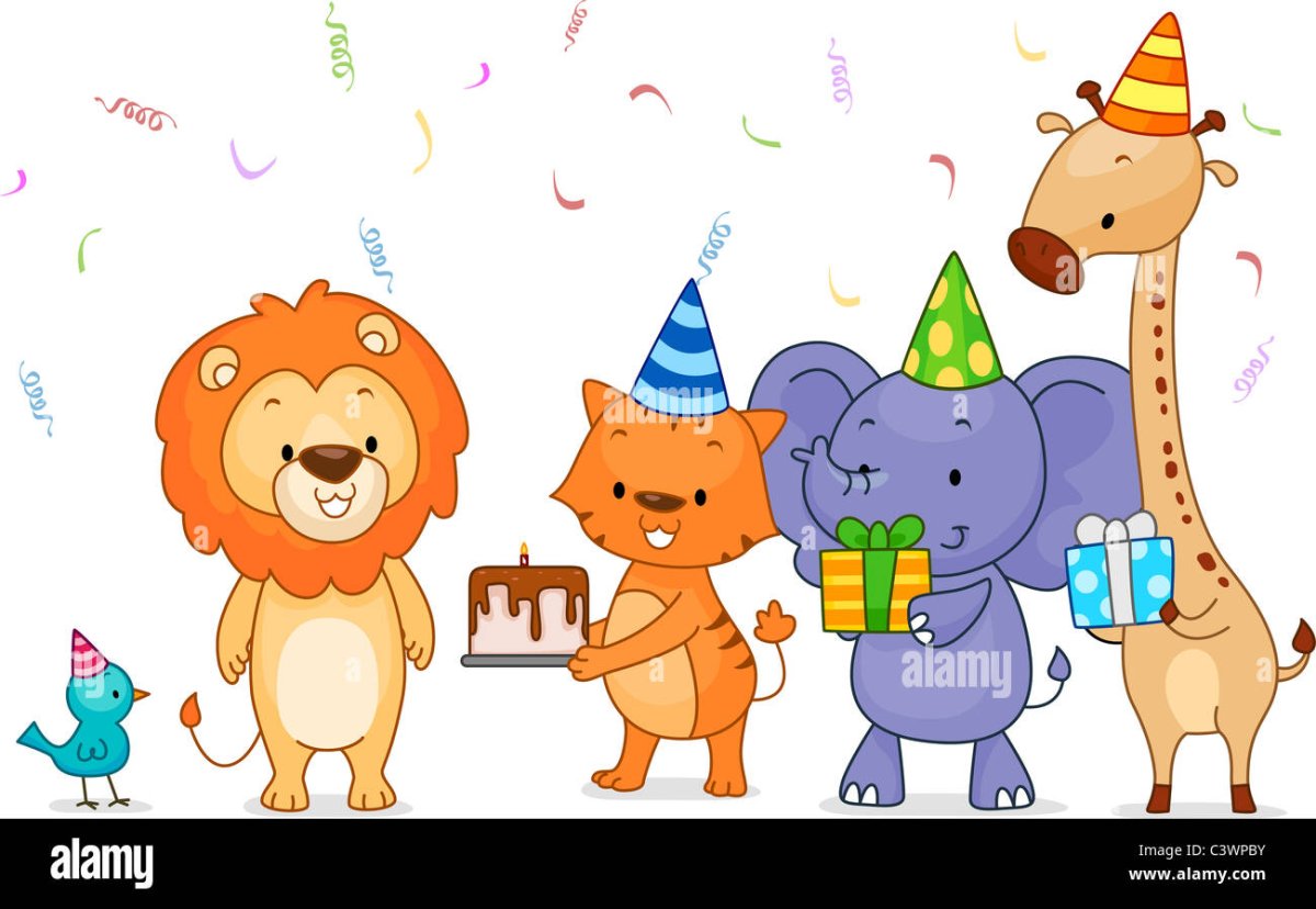 Рисунок на день рождения Лев