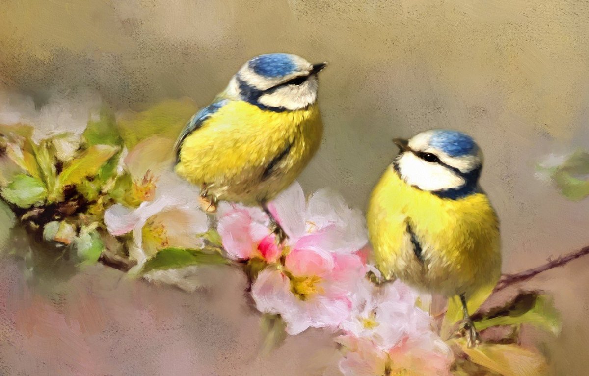 Синичка арт