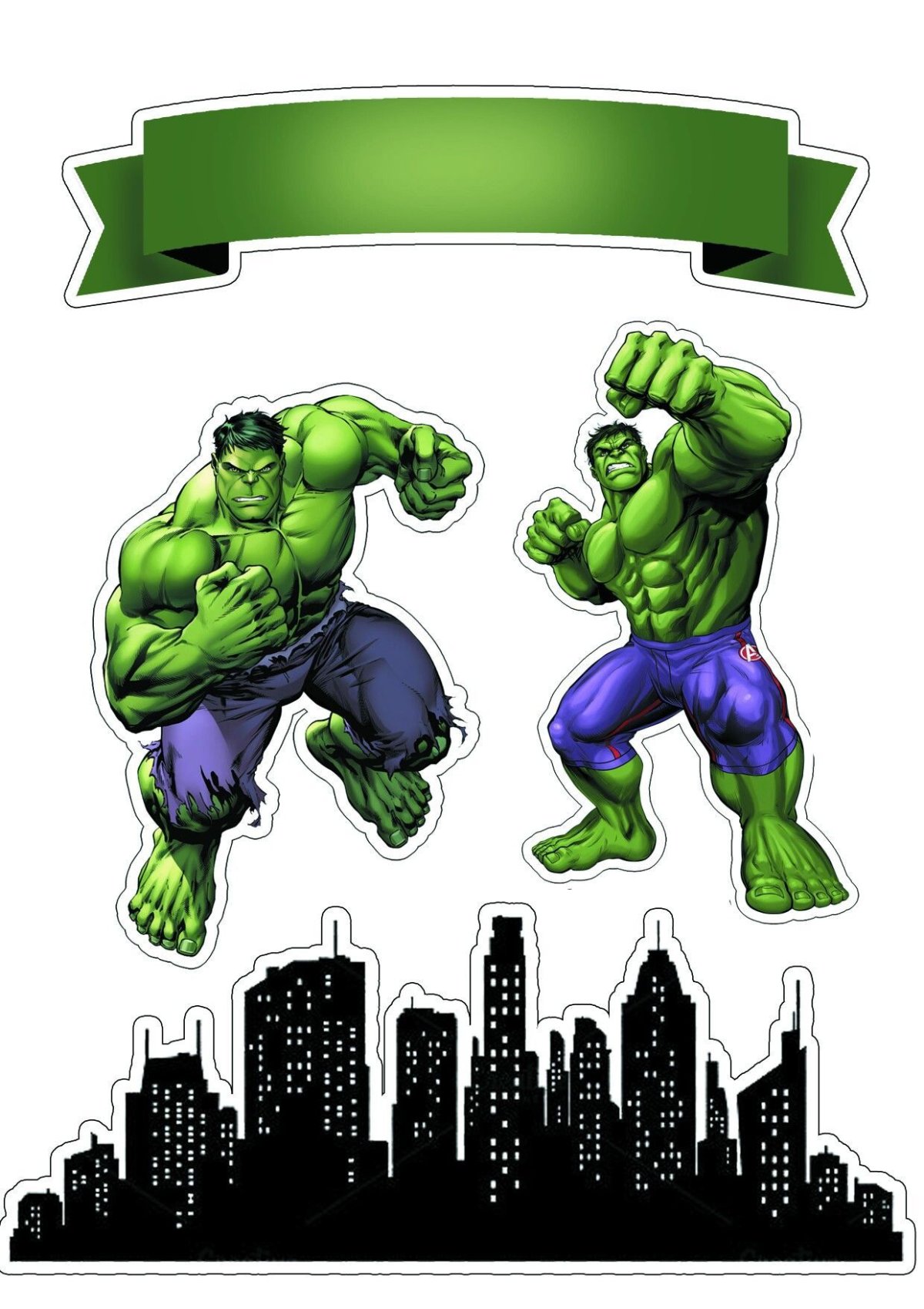 Халк картинка на торт