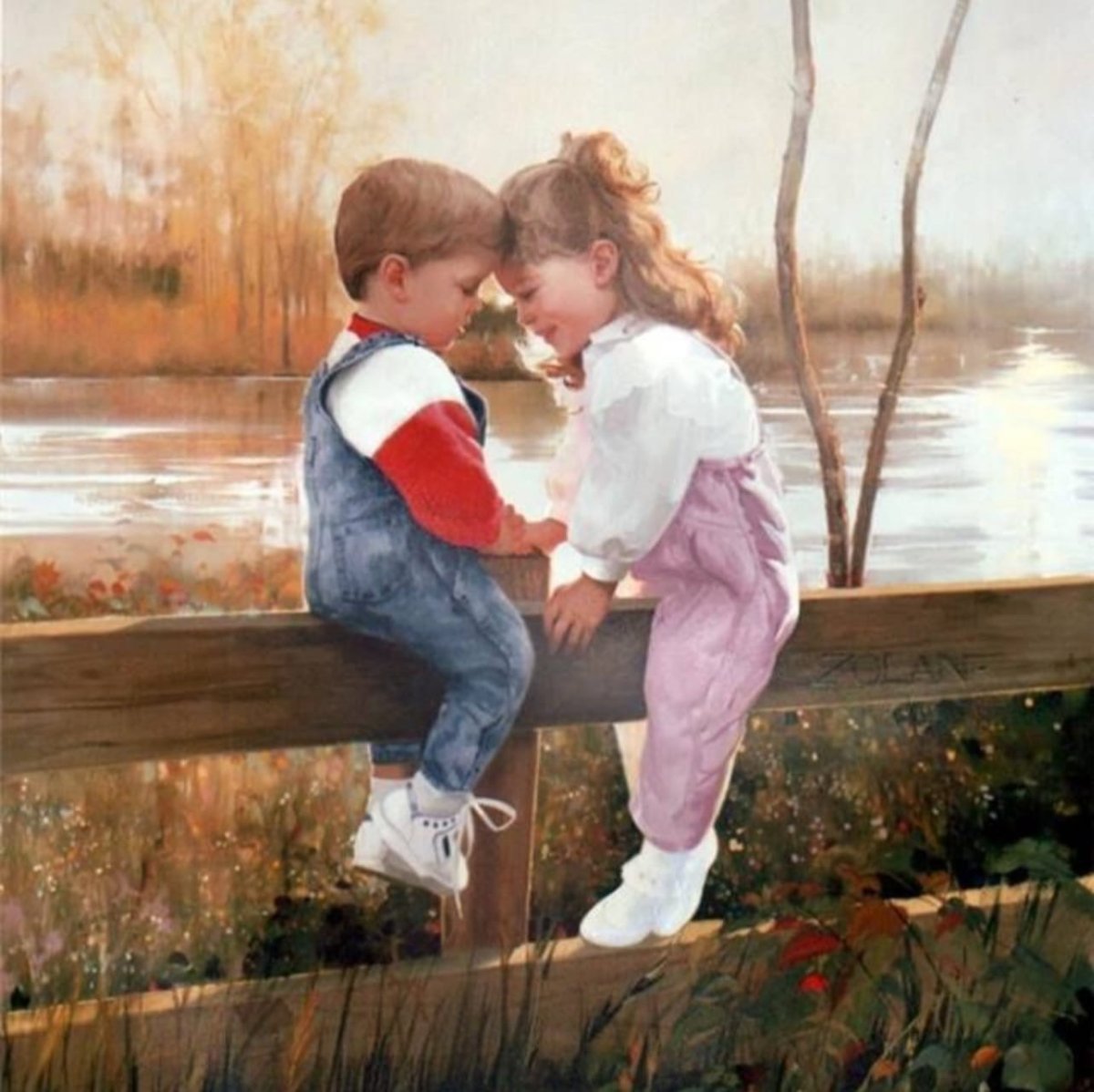 Мальчик и девочка любовь