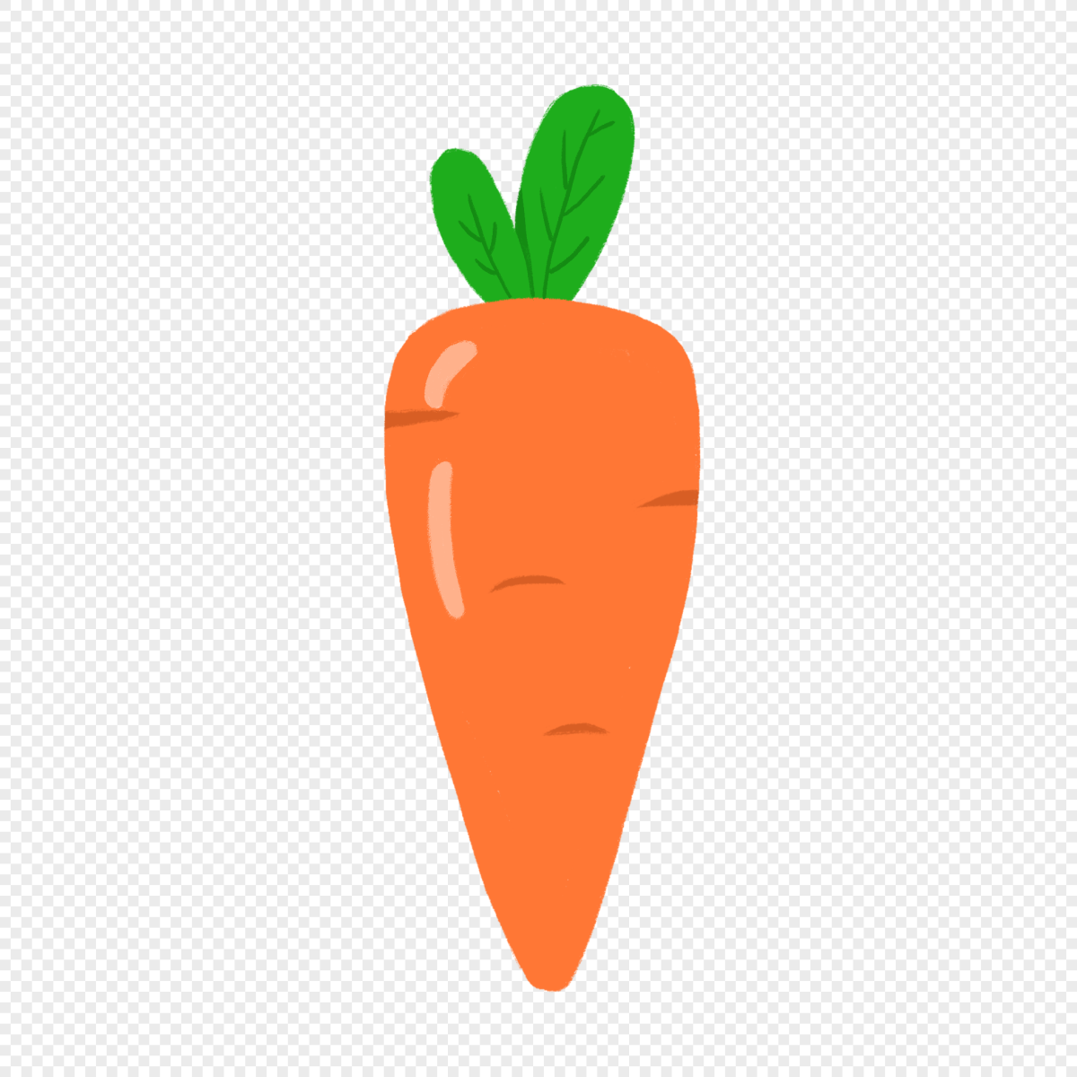 Морковка на белом фоне мультяшная