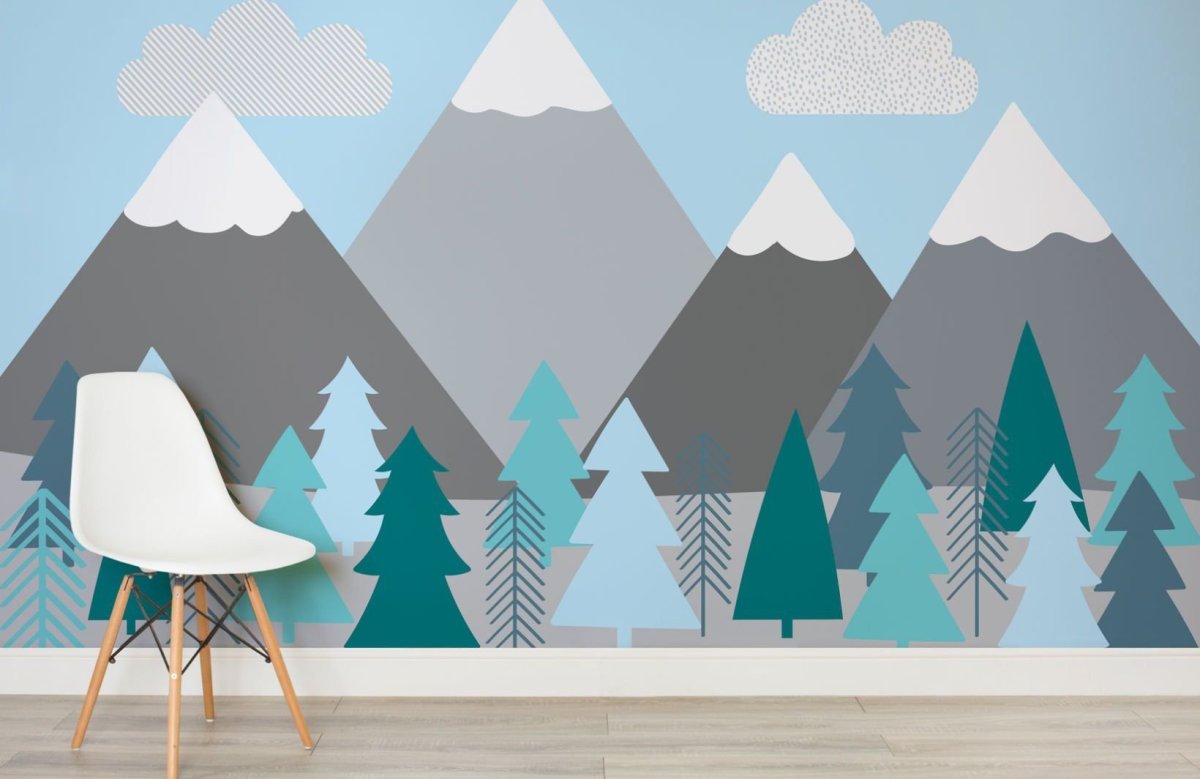 Стена горы в скандинавском стиле