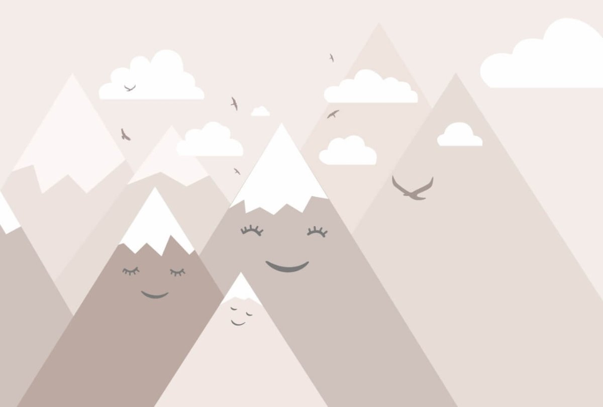 Дизайнерские обои горы