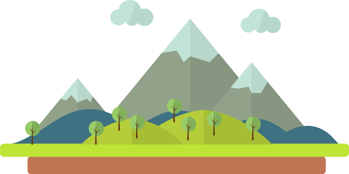 Гора для детей без фона