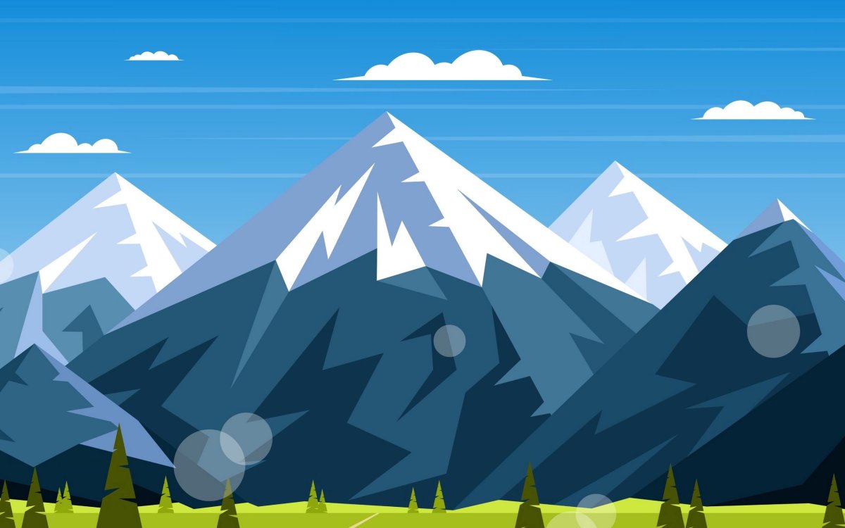 Горы мультяшные