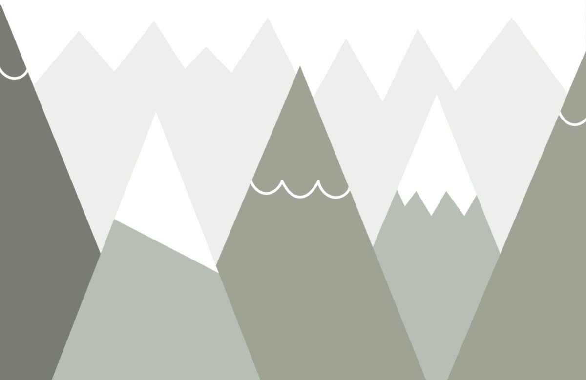 Фотообои треугольные горы