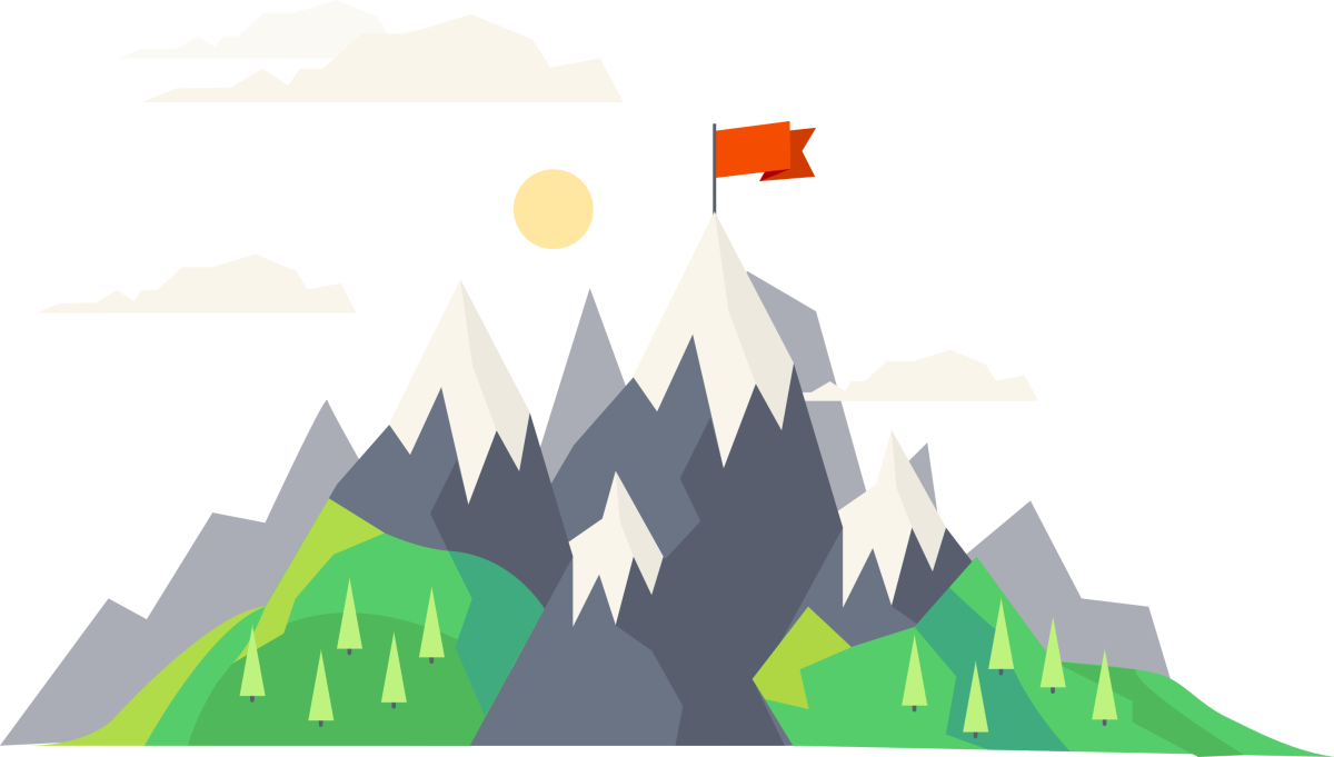 Горы рисунок без фона