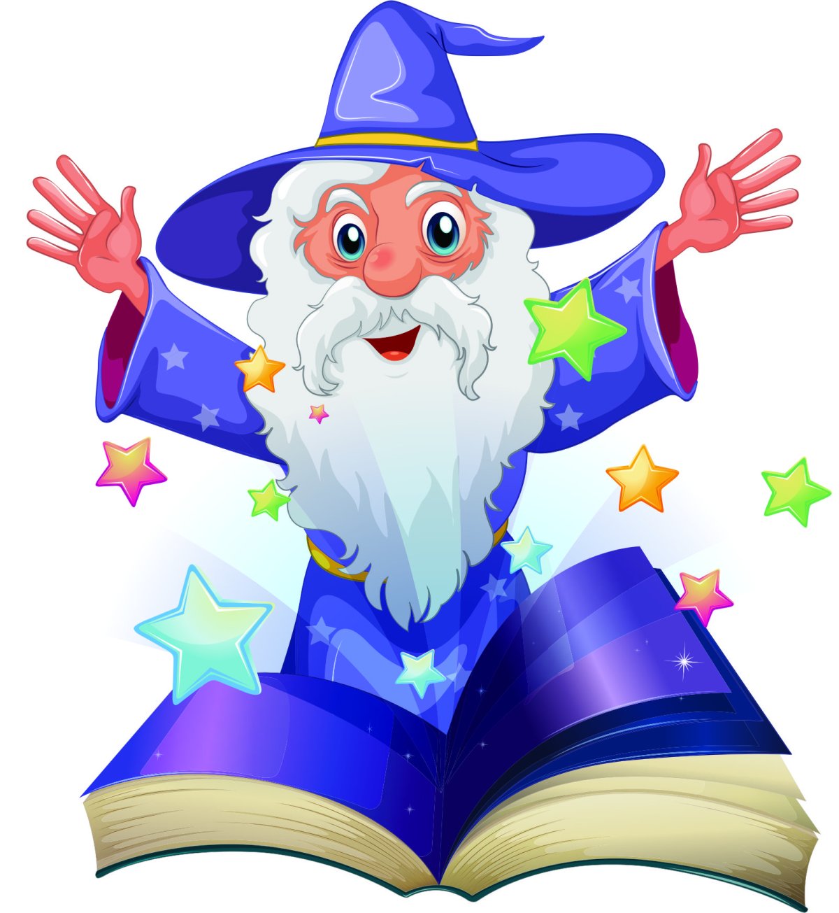 Волшебник на прозрачном фоне