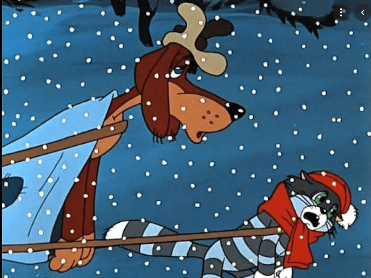 Простоквашино зима в Простоквашино