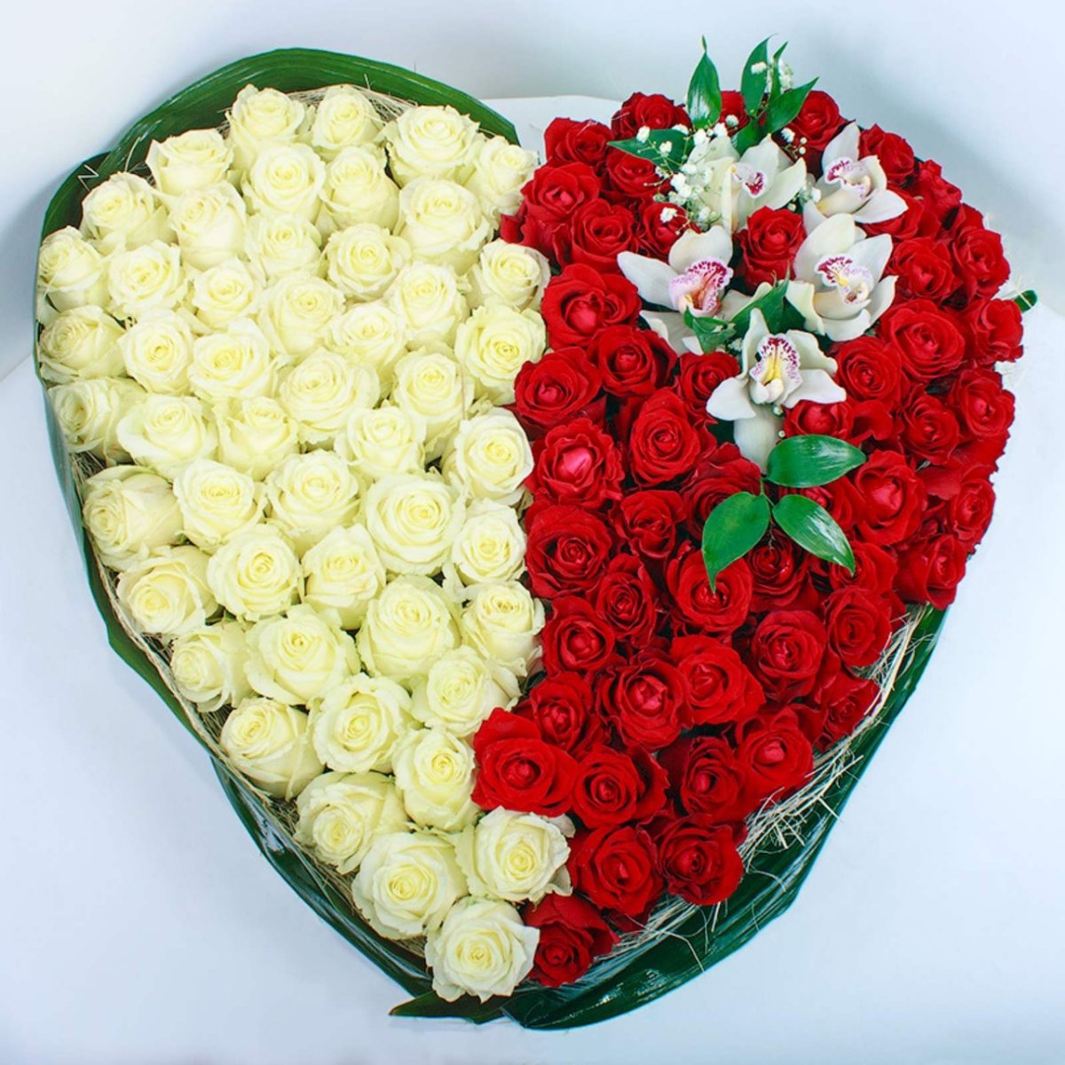 Большие букеты из роз