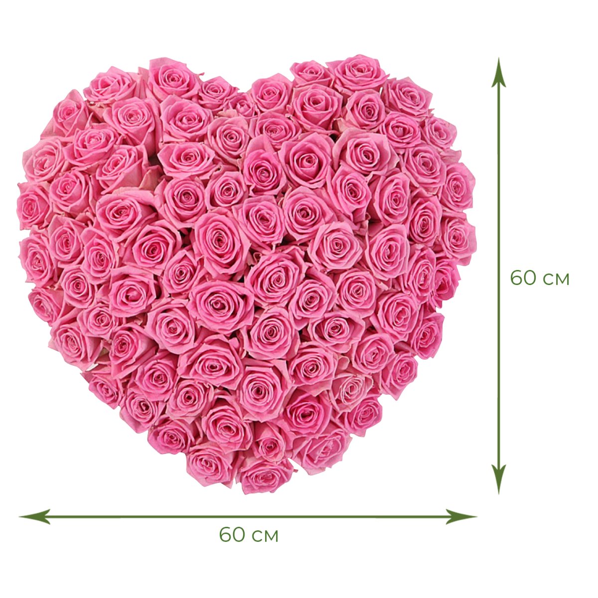 Сердце из роз