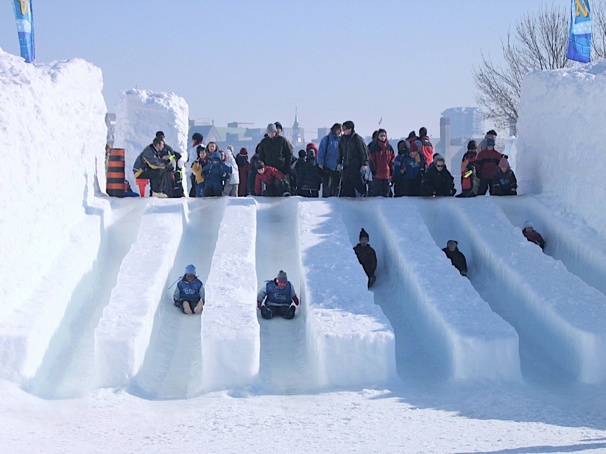 Снежные горки для детей