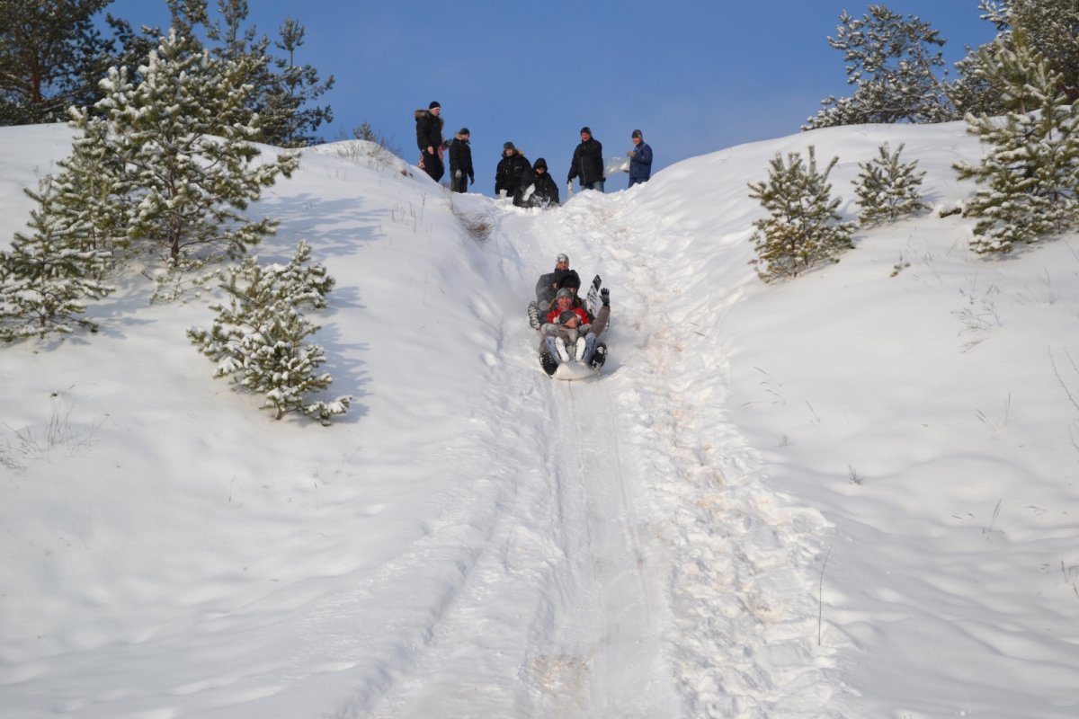 Советский парк горки Омск 2021
