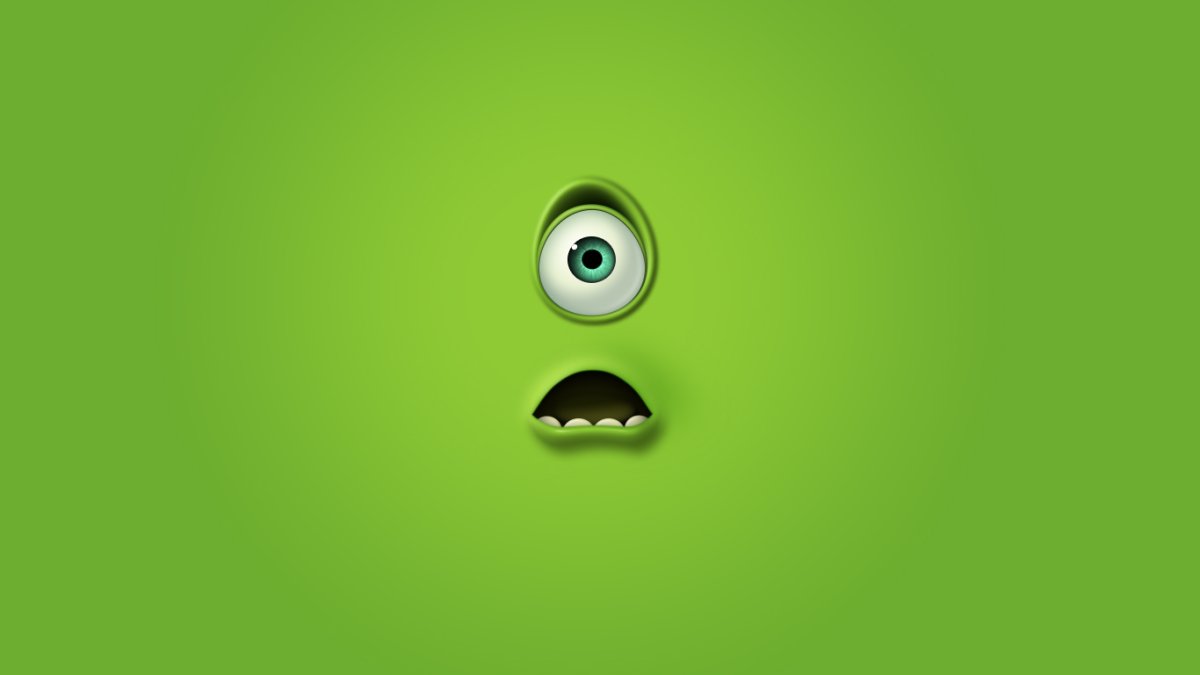 Веселый фон для рабочего стола зеленый