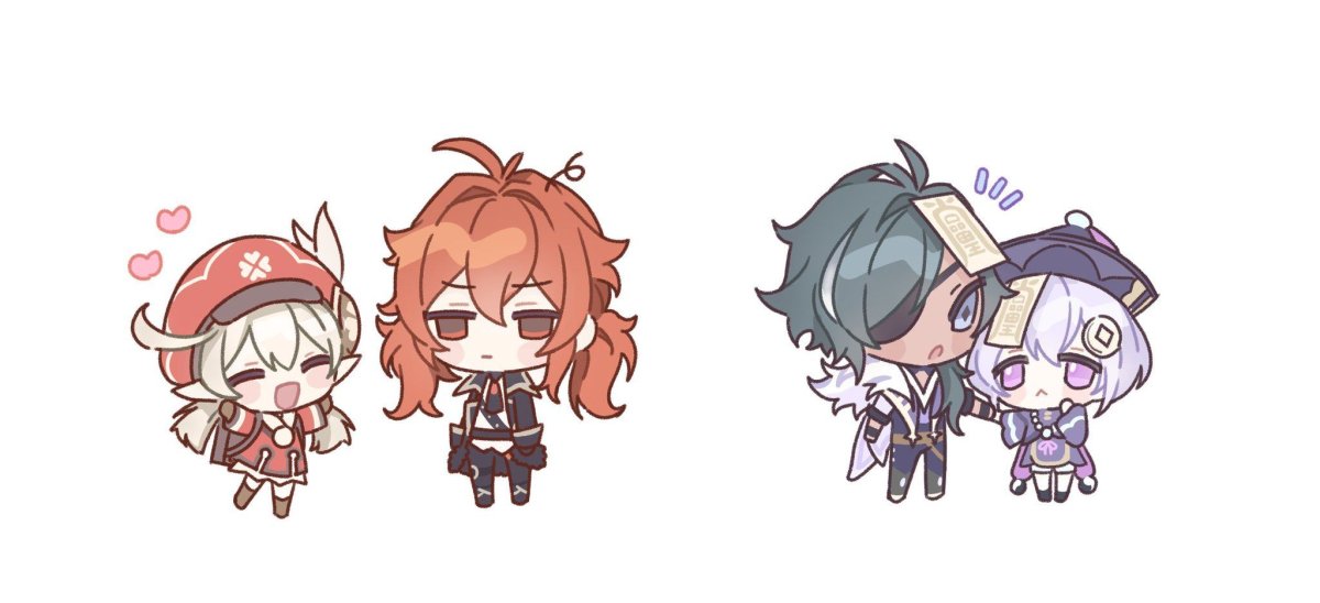 Чиби персонажи Геншин Импакт