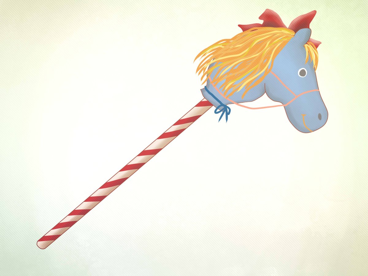 Лошадка на палочке