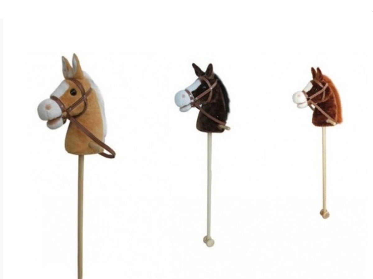 Игрушка лошадь на палке 85x3x22см