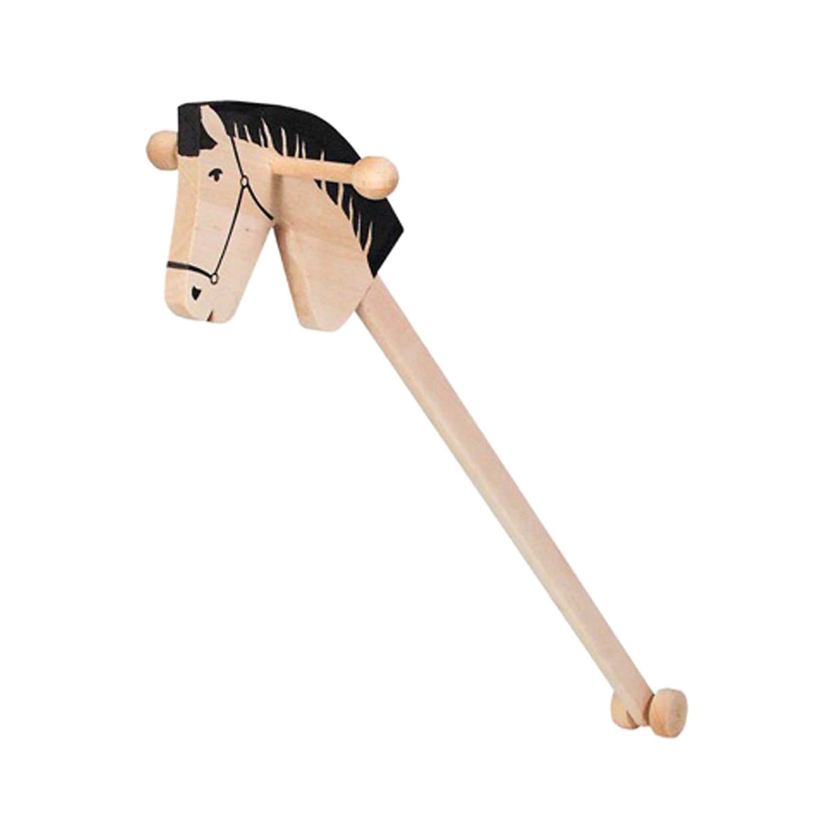 Деревянная лошадка на палочке
