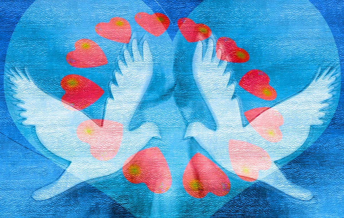 Раскрытые ладони символ