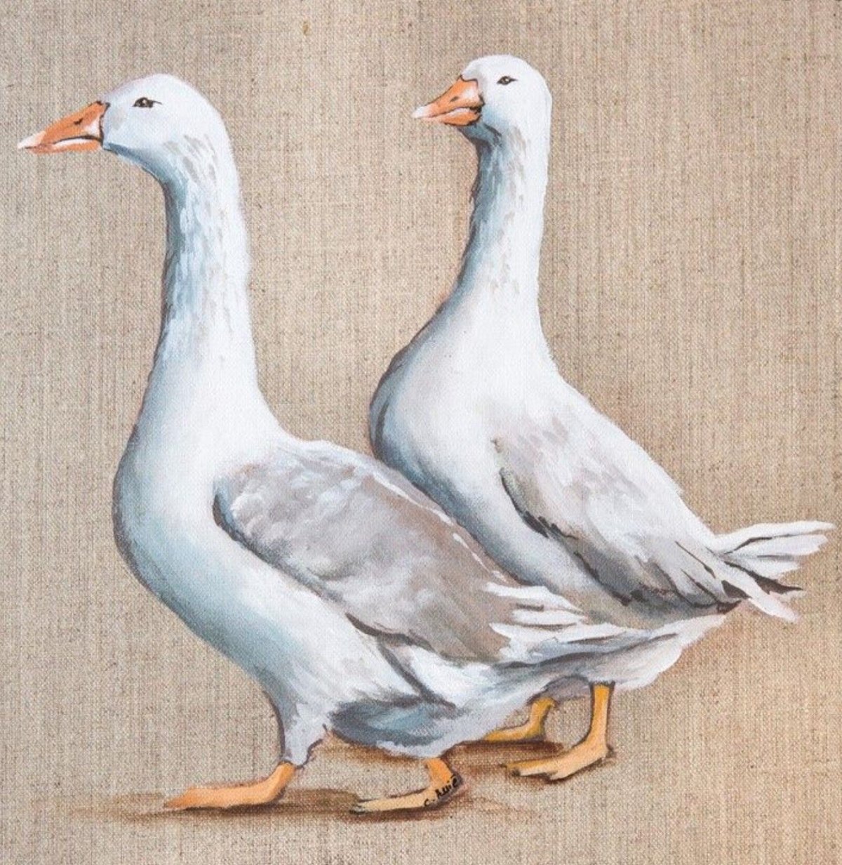 Гуси в живописи