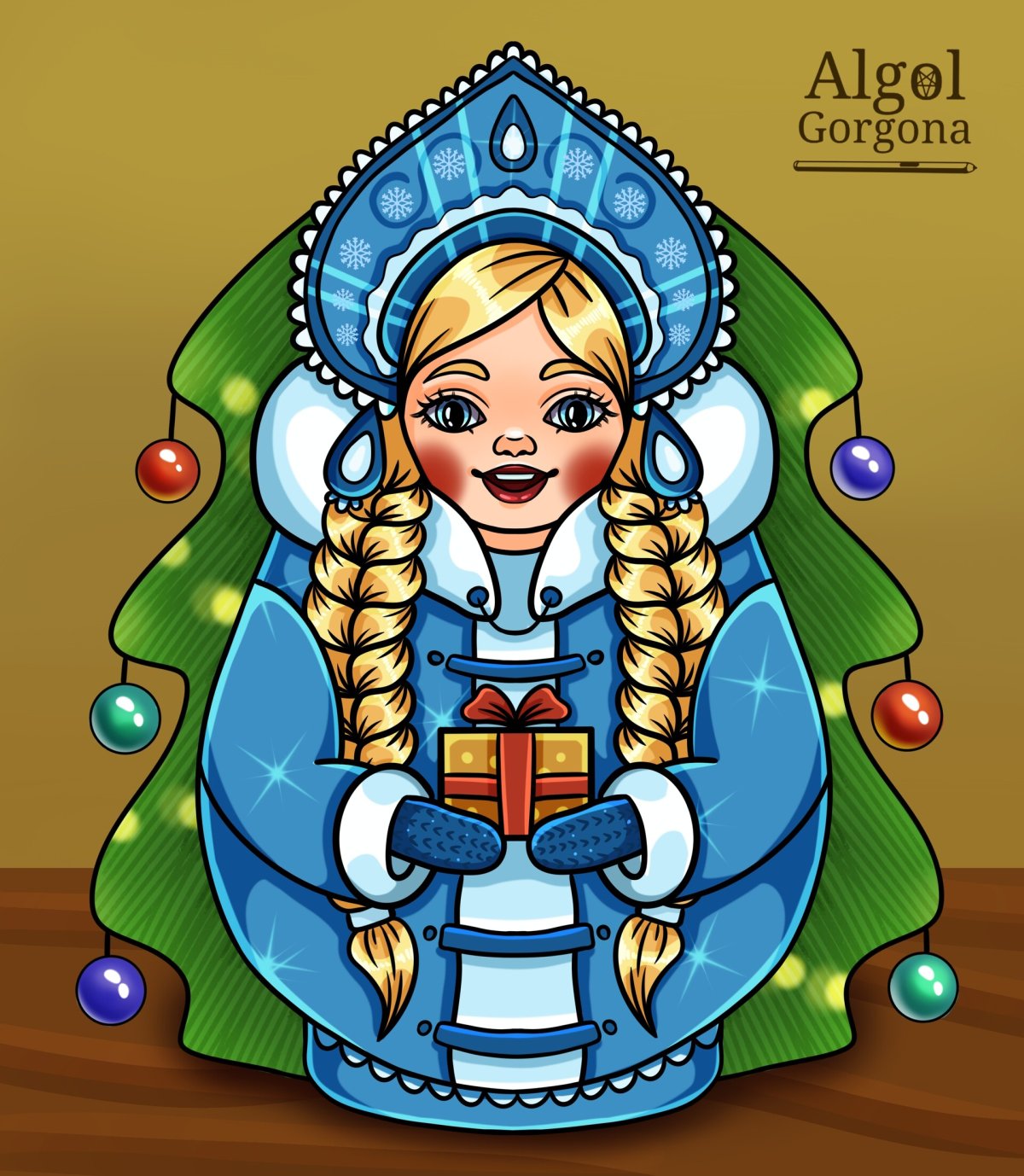 Снегурочка мультяшная