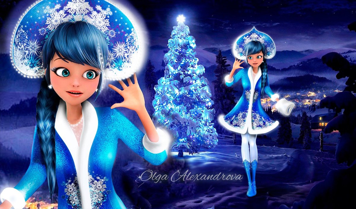 Современная Снегурочка рисунок