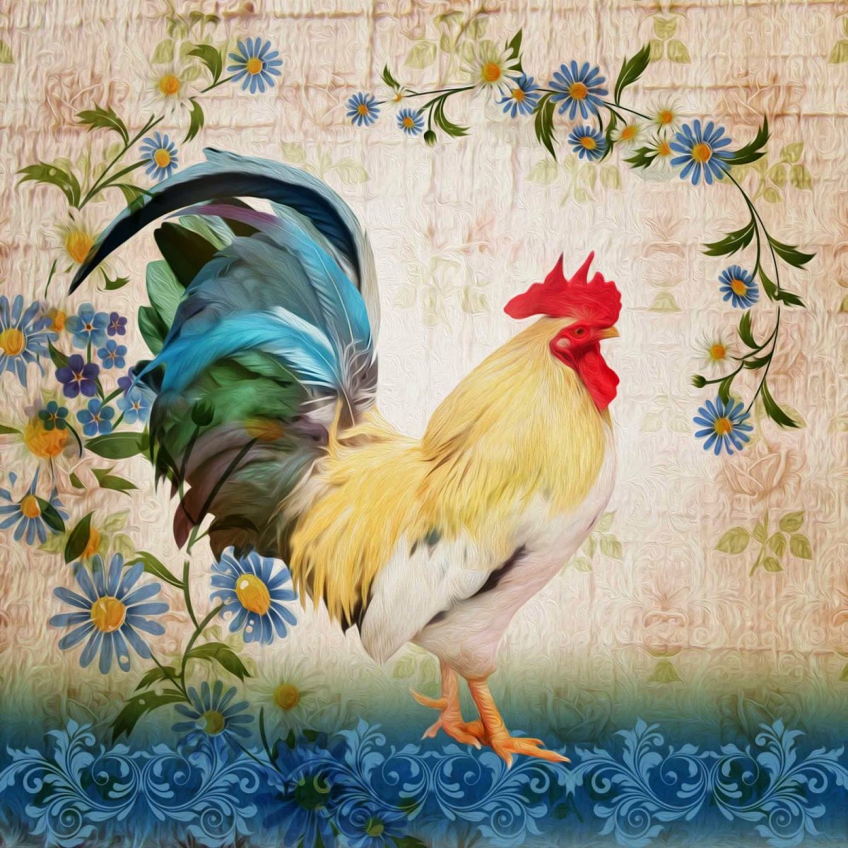 Смешная курица