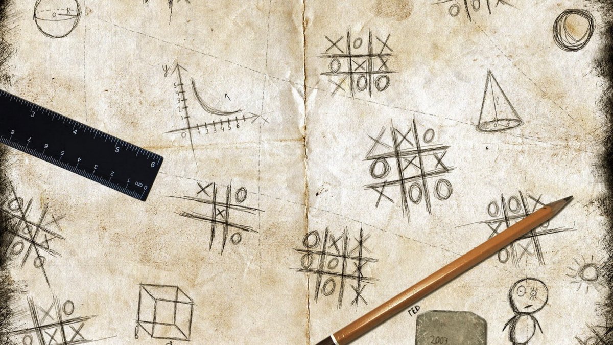 Фон в стиле математики