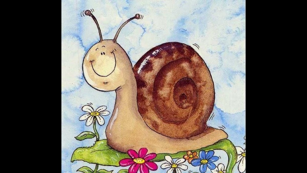 Рисование улитка