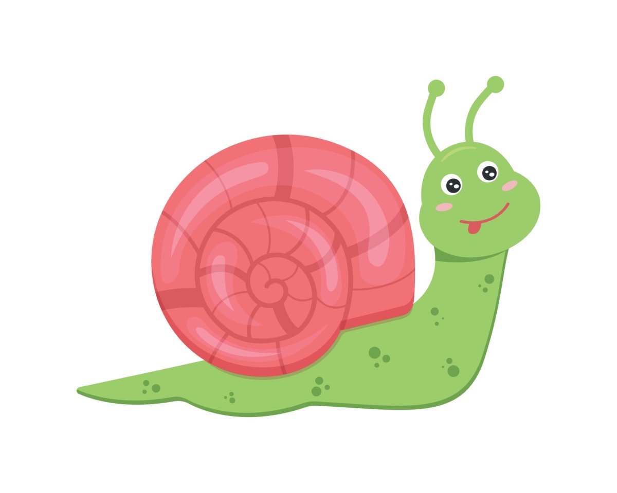Мультяшное лицо улитки