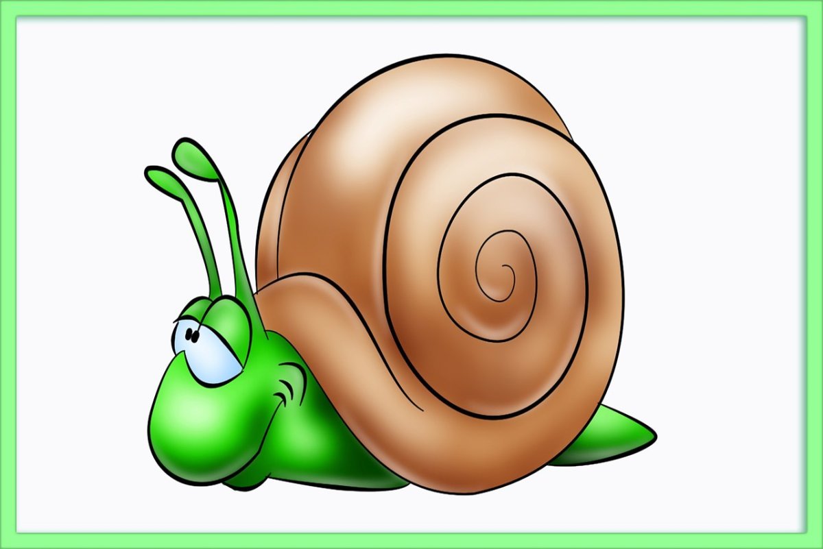 Улитка рисование для детей