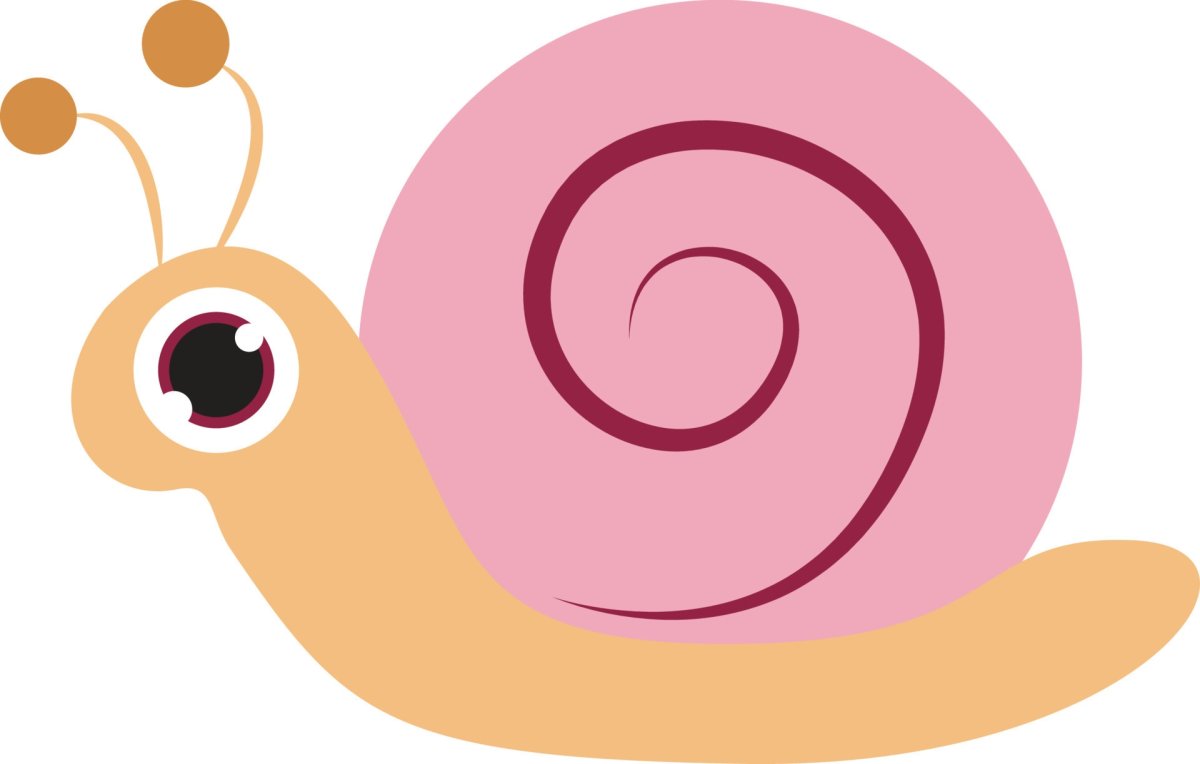 Улитка в наушниках