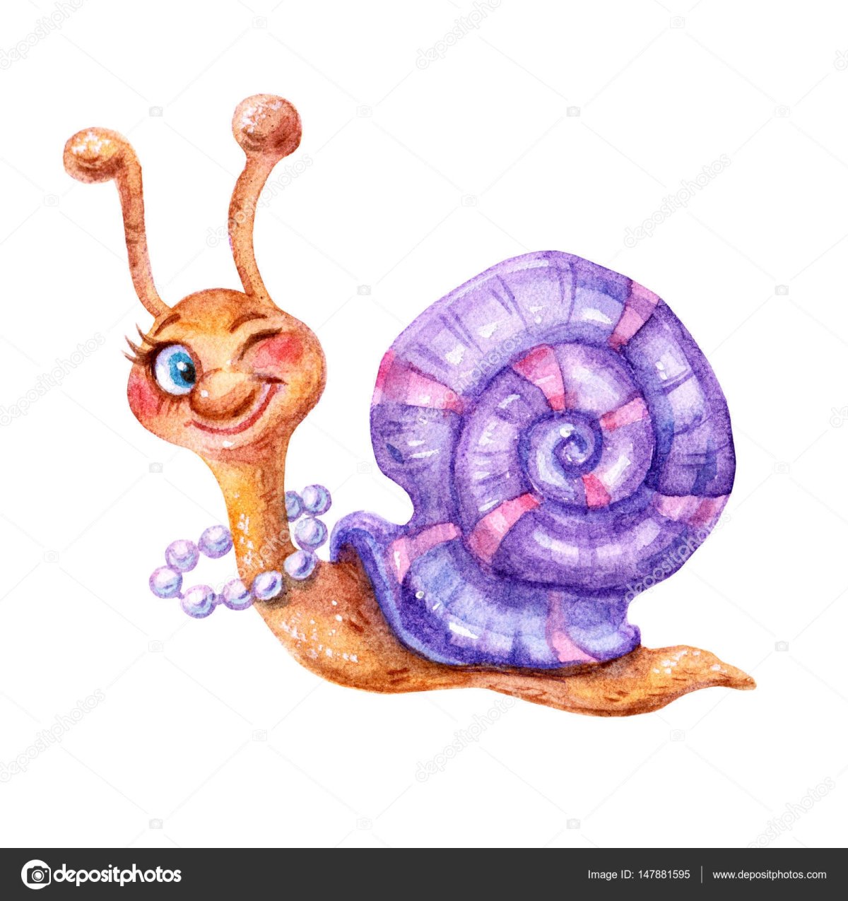 Улитка ползет рисунок