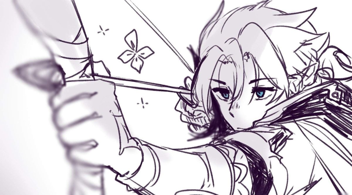 Арт альбедо Геншин рисует