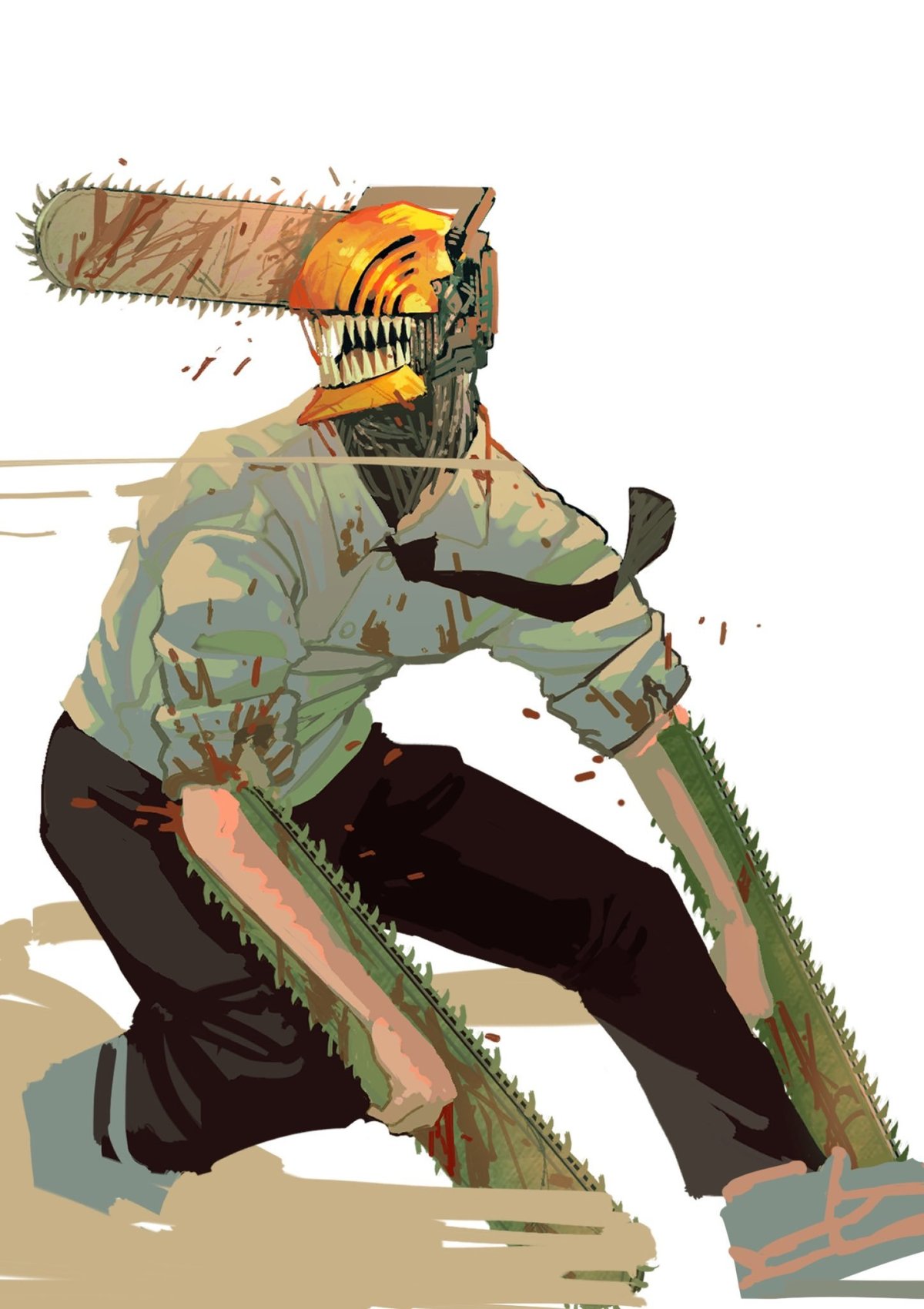 Выход аниме человек бензопила