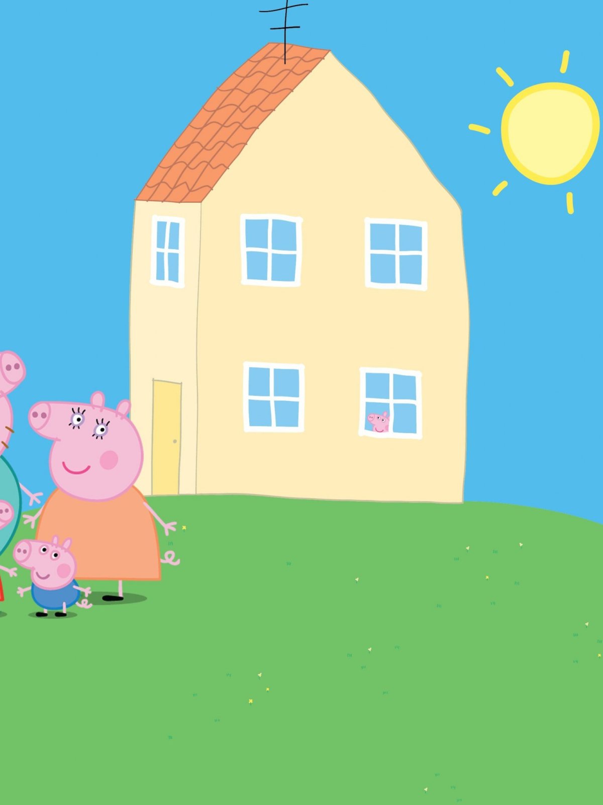 Дом свинки Пеппы в мультфильме