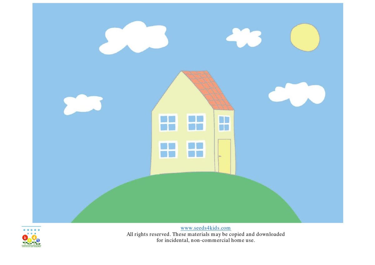 Обои с домом свинки Пеппы