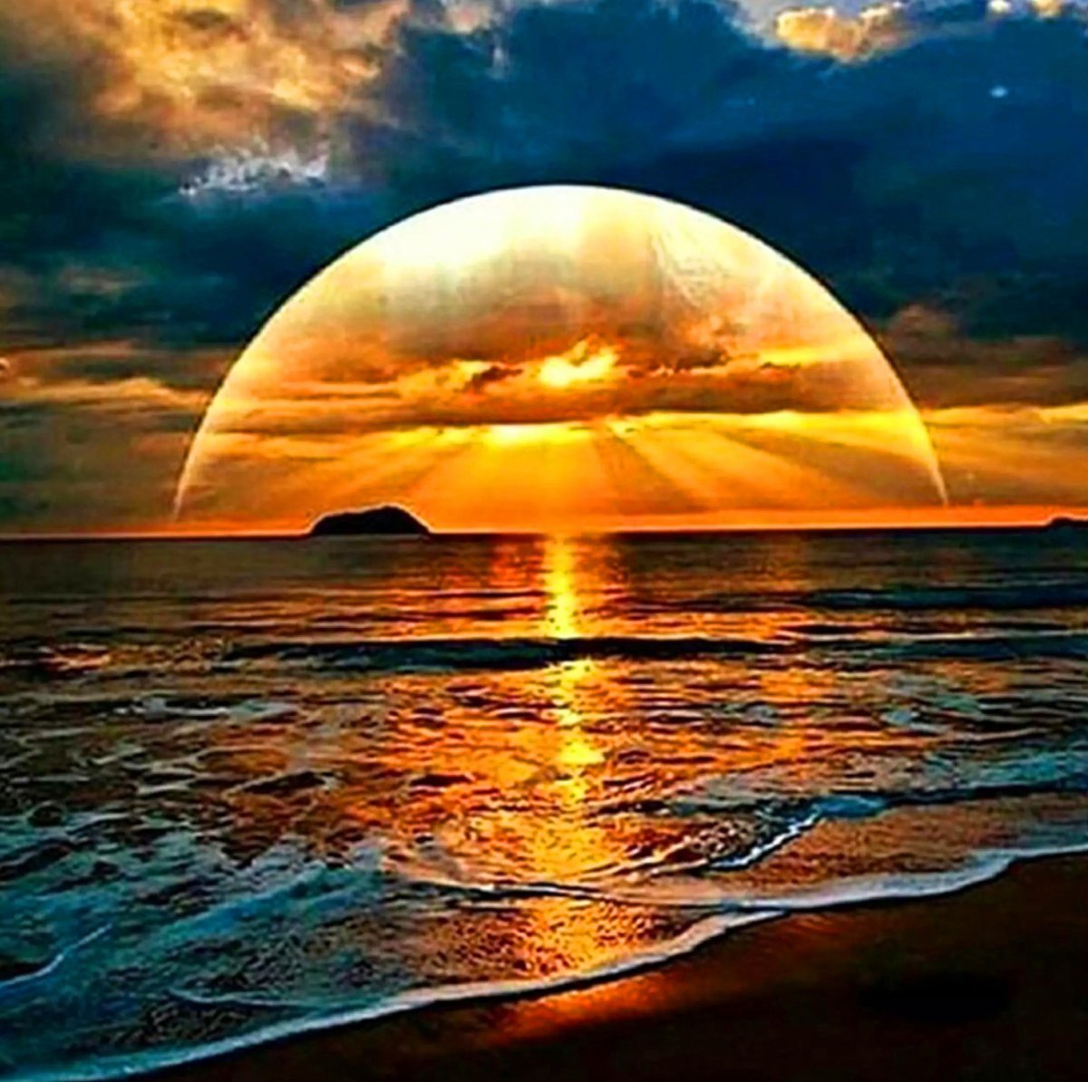 Пейзаж закат