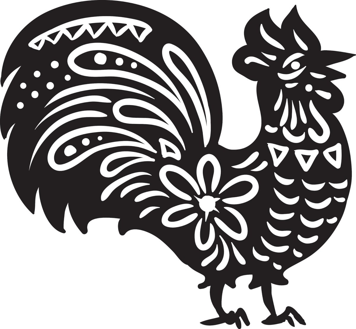 Стилизованный петух