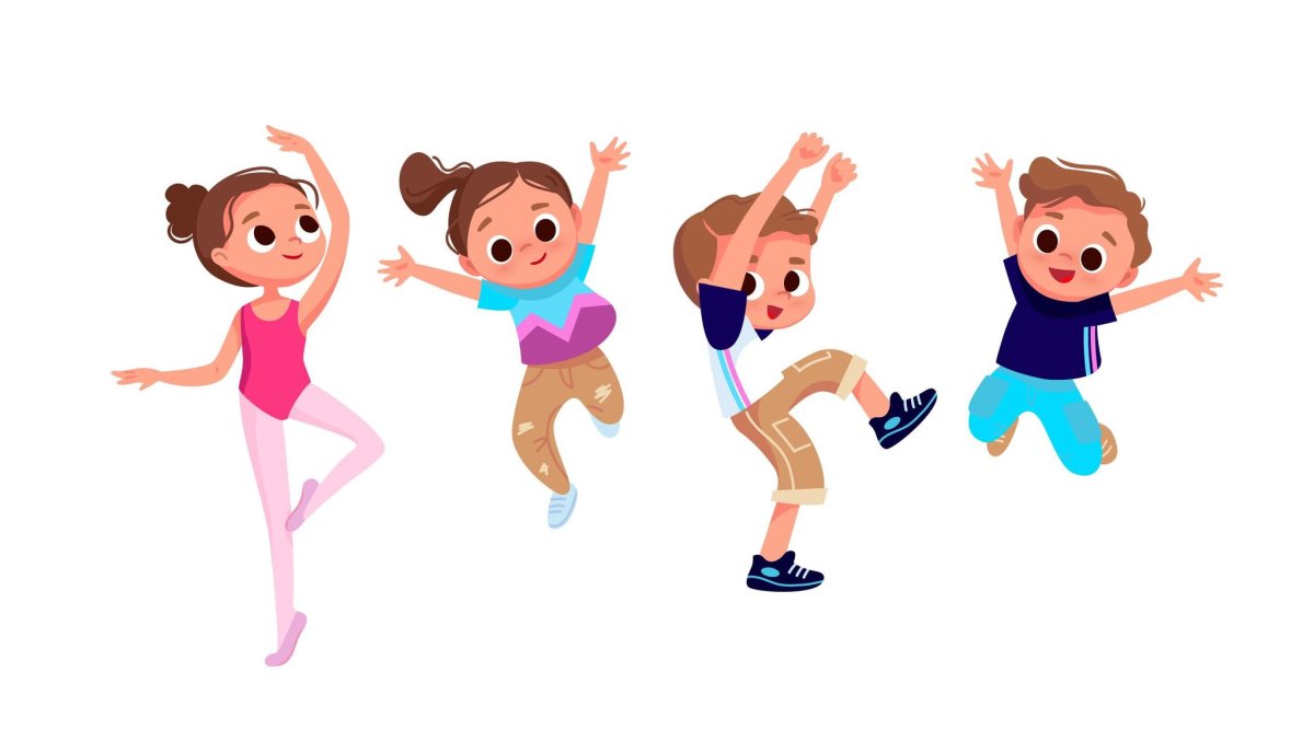 Хореография дети вектор