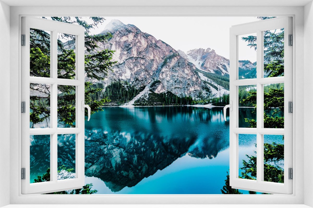 Фотообои окно в природу