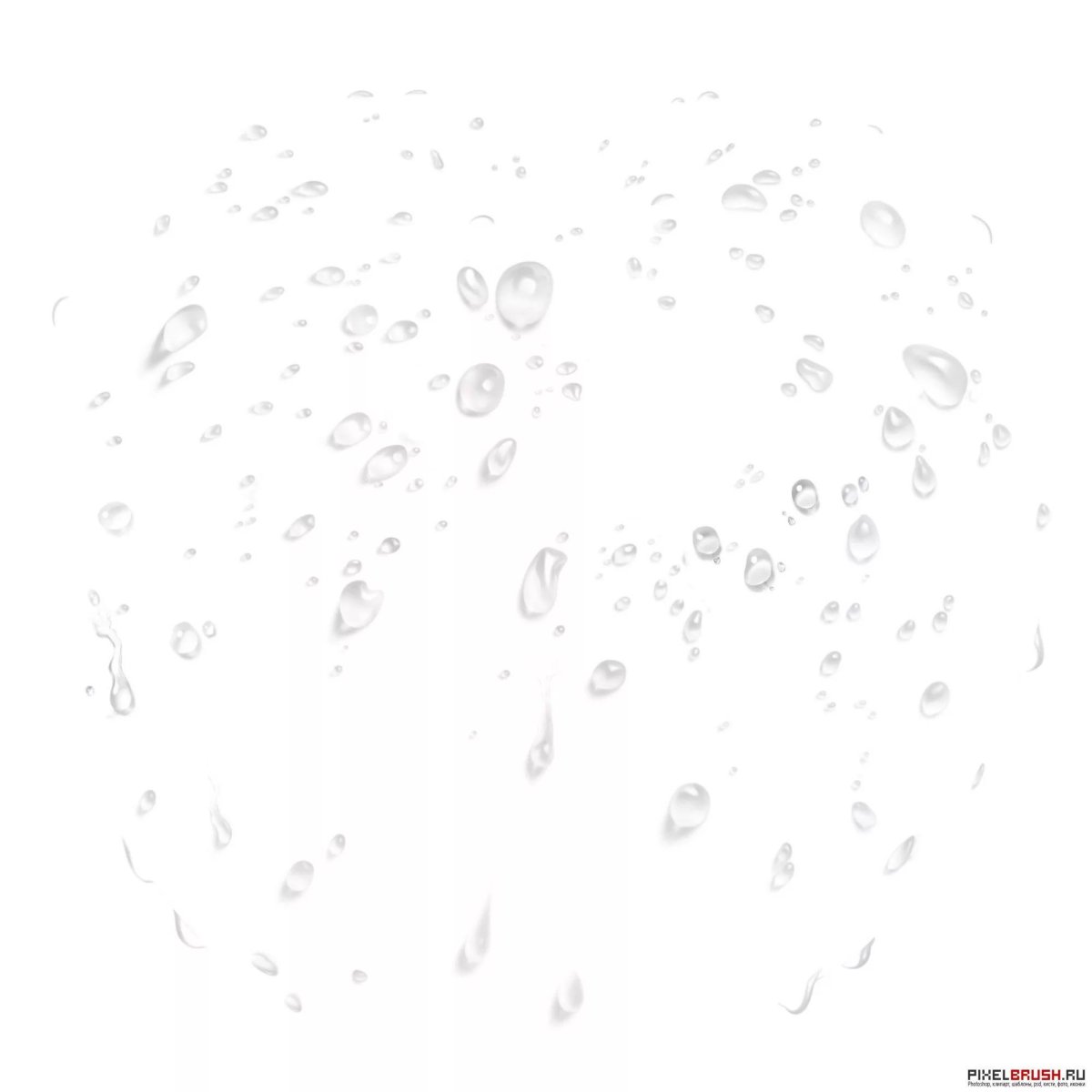 Дождь на белом фоне